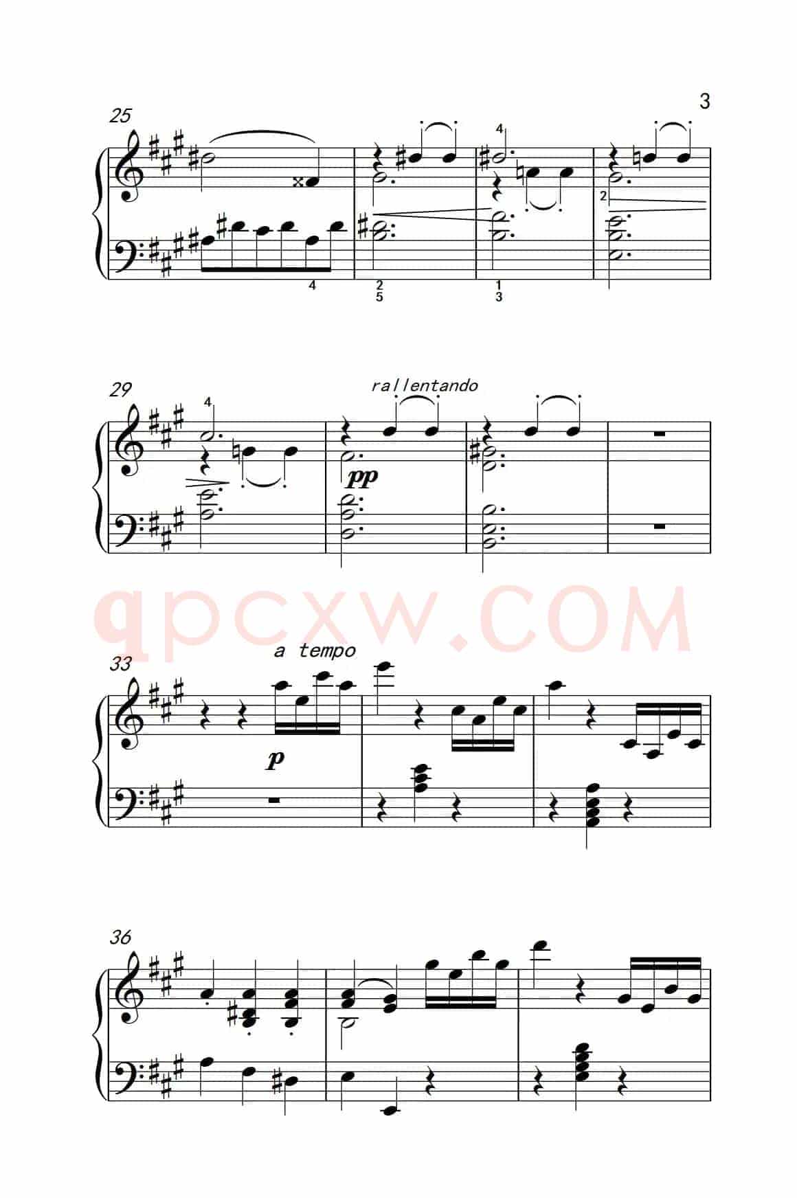 奏鸣曲 Opus 2 Nr.2 第三乐章（贝多芬奏鸣曲集 1）