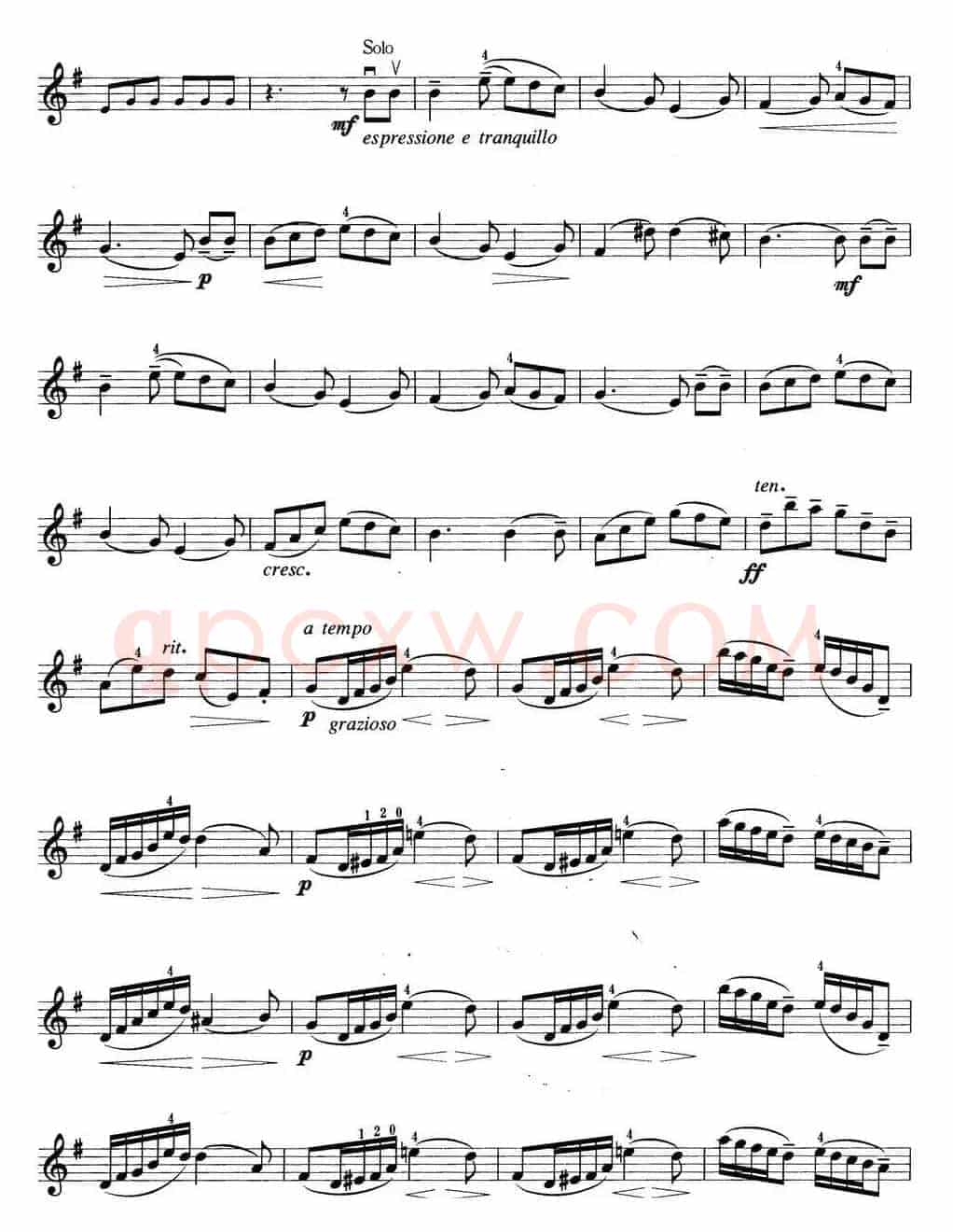 小提琴考级第四级：外国乐曲（5首）