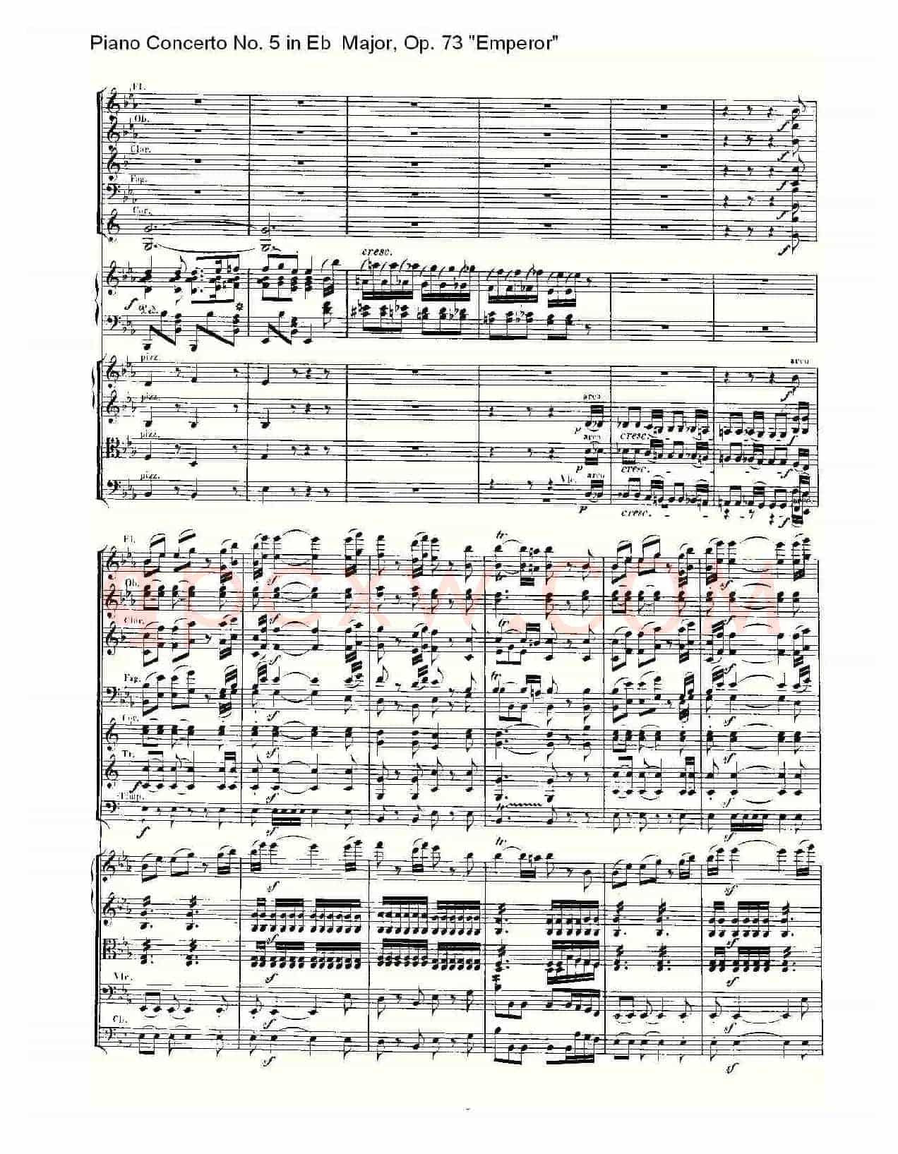 Eb大调钢琴第五协奏曲 Op.73“皇帝”第三乐章