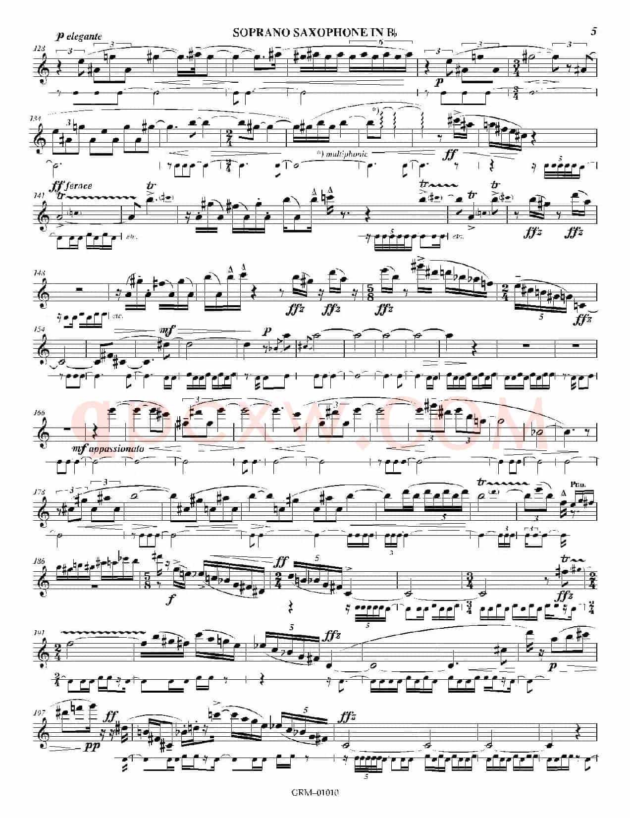 Lustration for The Millennium（高音萨克斯独奏）