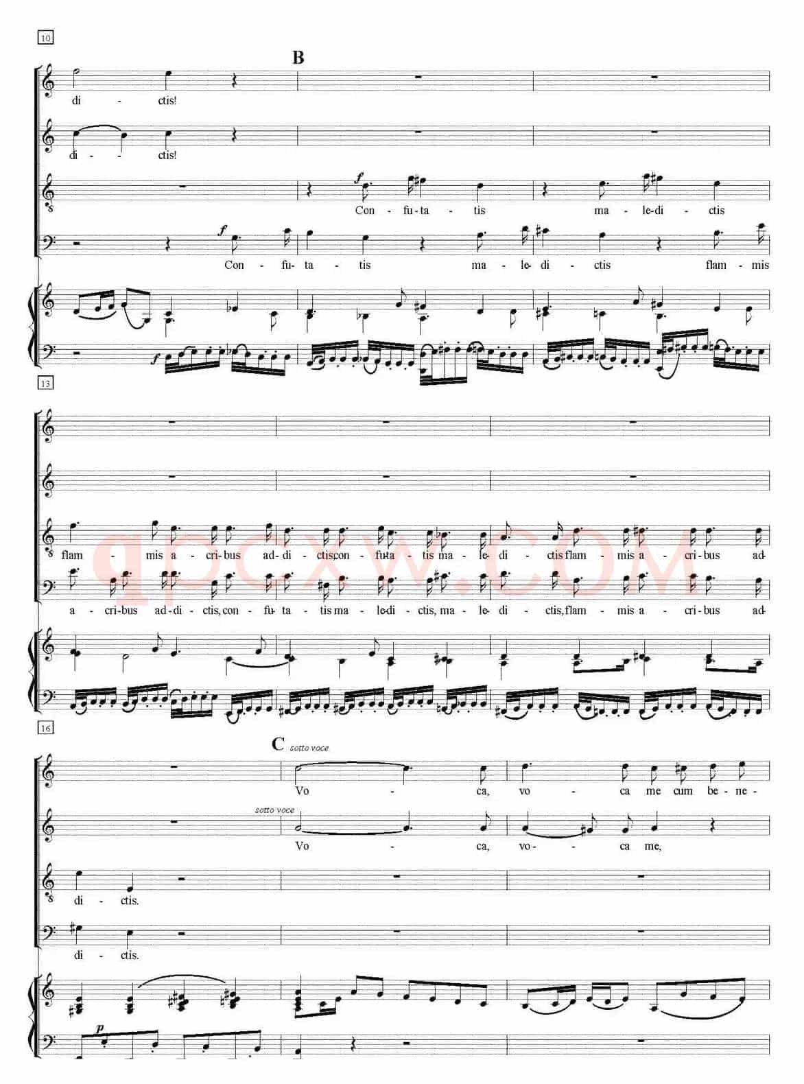 N°6.Confutatis（萨克斯四重奏+钢琴伴奏）