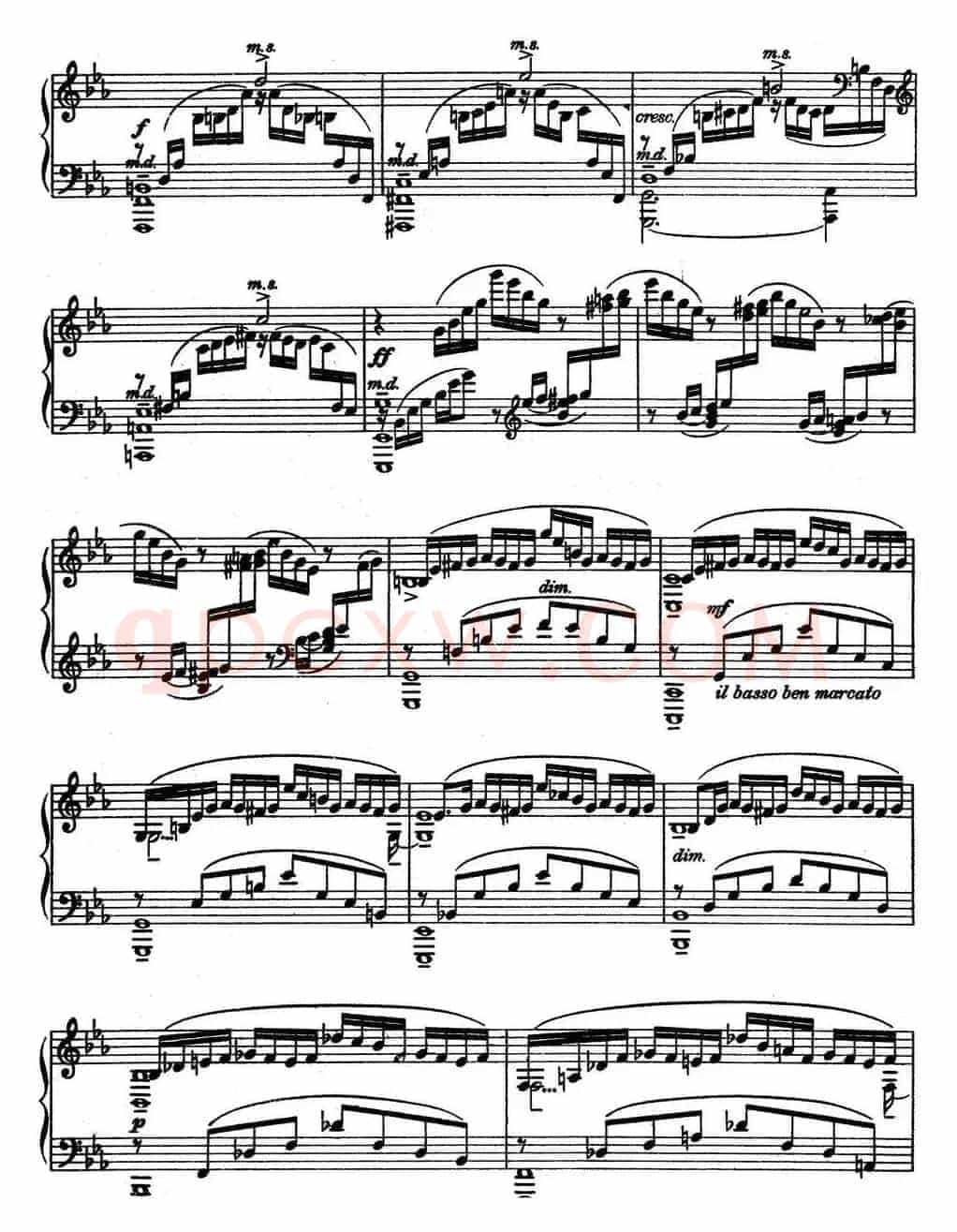 10 Preludes Op.23（拉赫玛尼诺夫10首前奏曲·Ⅶ）