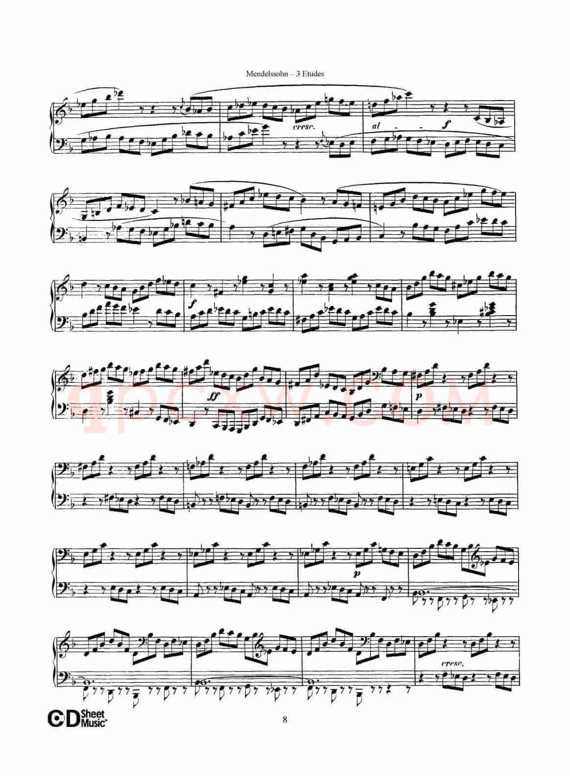 3 Etudes Op.104b（3首练习曲·2）