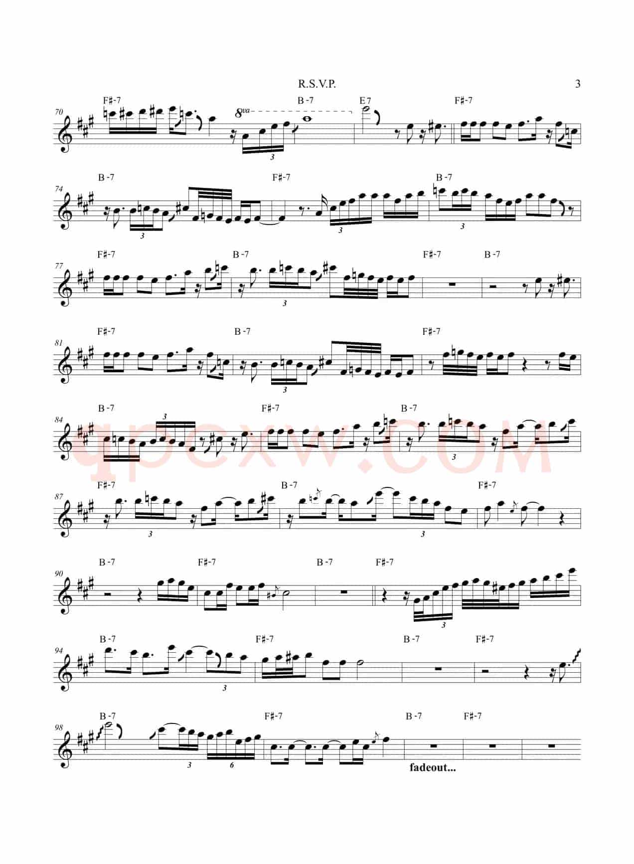 R.S.V.P（次中音萨克斯）