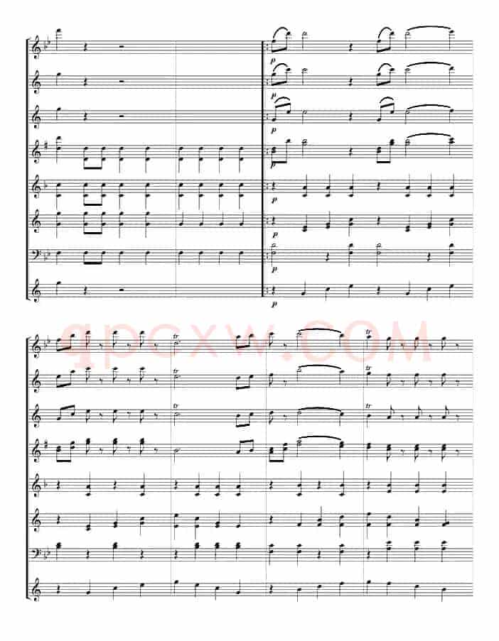 拉德斯基进行曲（管乐总谱、寒风编配版）