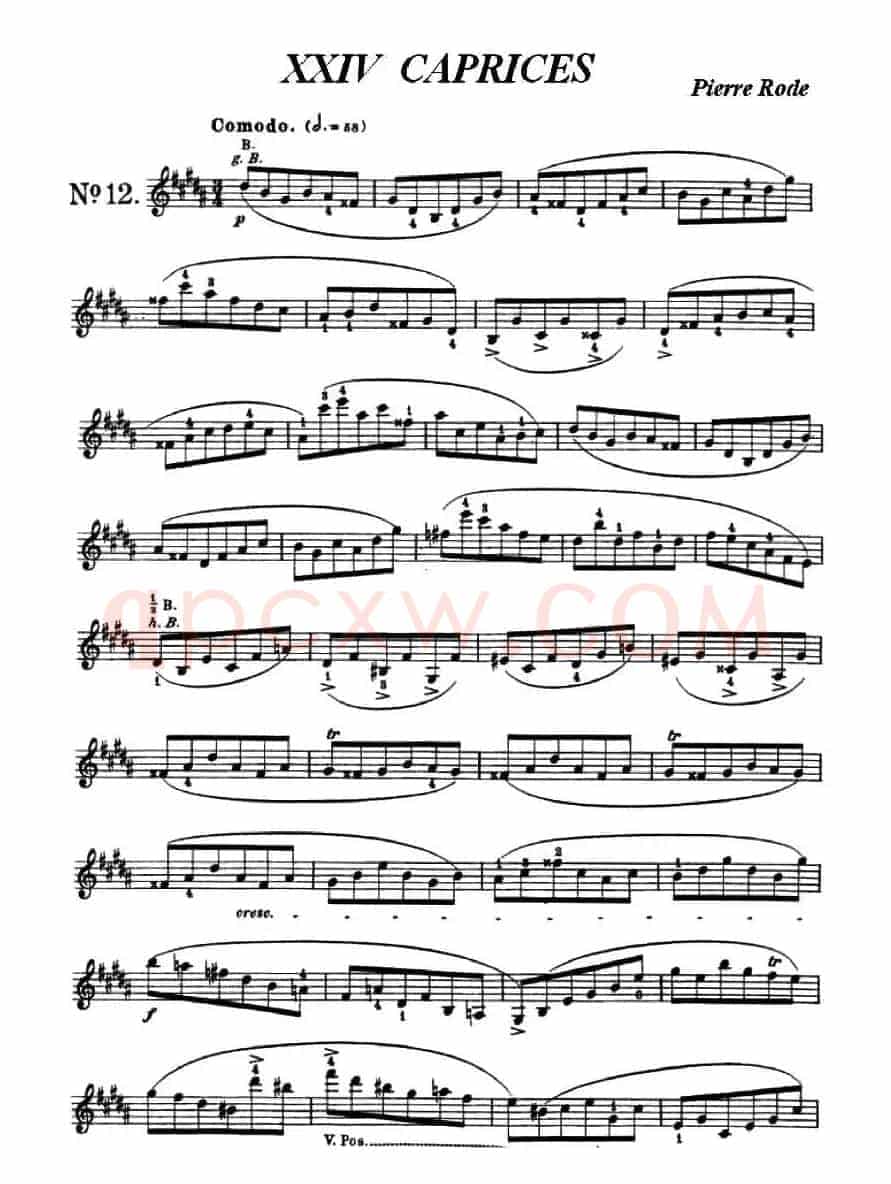 24首小提琴练习曲之12 