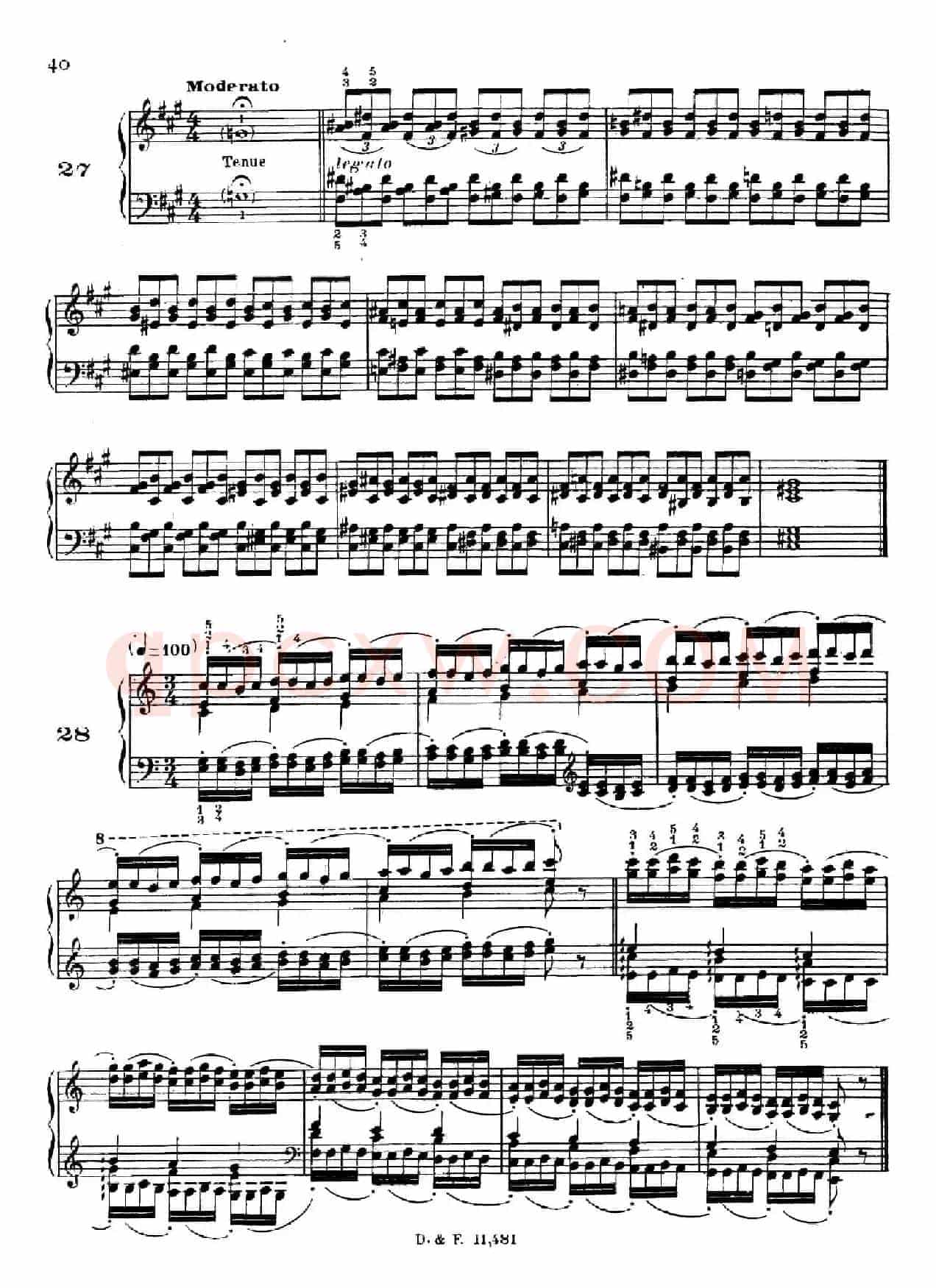 51 Exercises, WoO 6(51首钢琴练习 26—30)