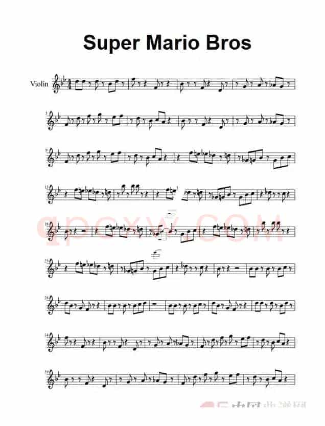 Super Mario Bros--Violin（超级马里奥兄弟）