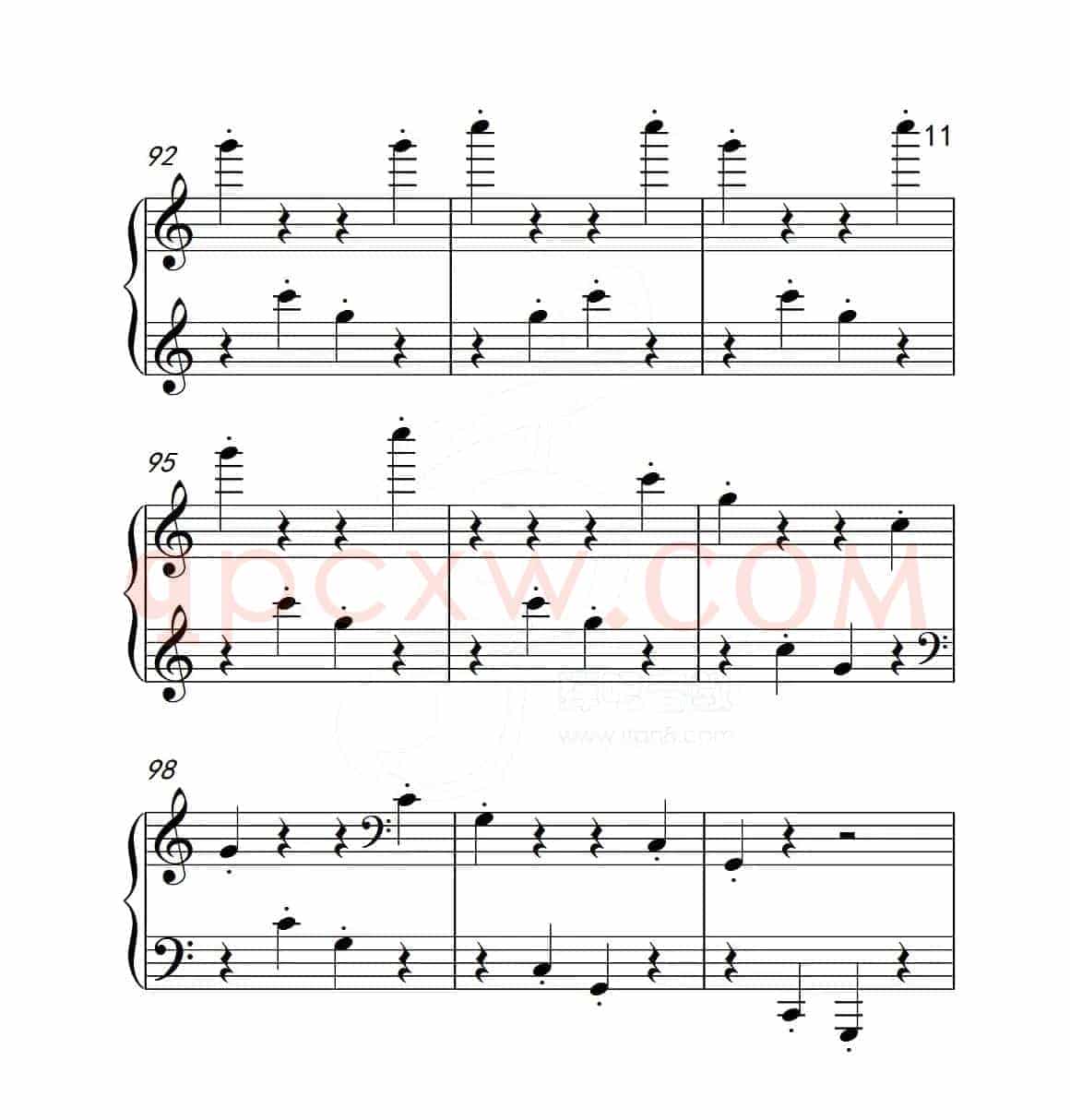 第五级 木偶游行（中国音乐学院钢琴考级作品1~6级）