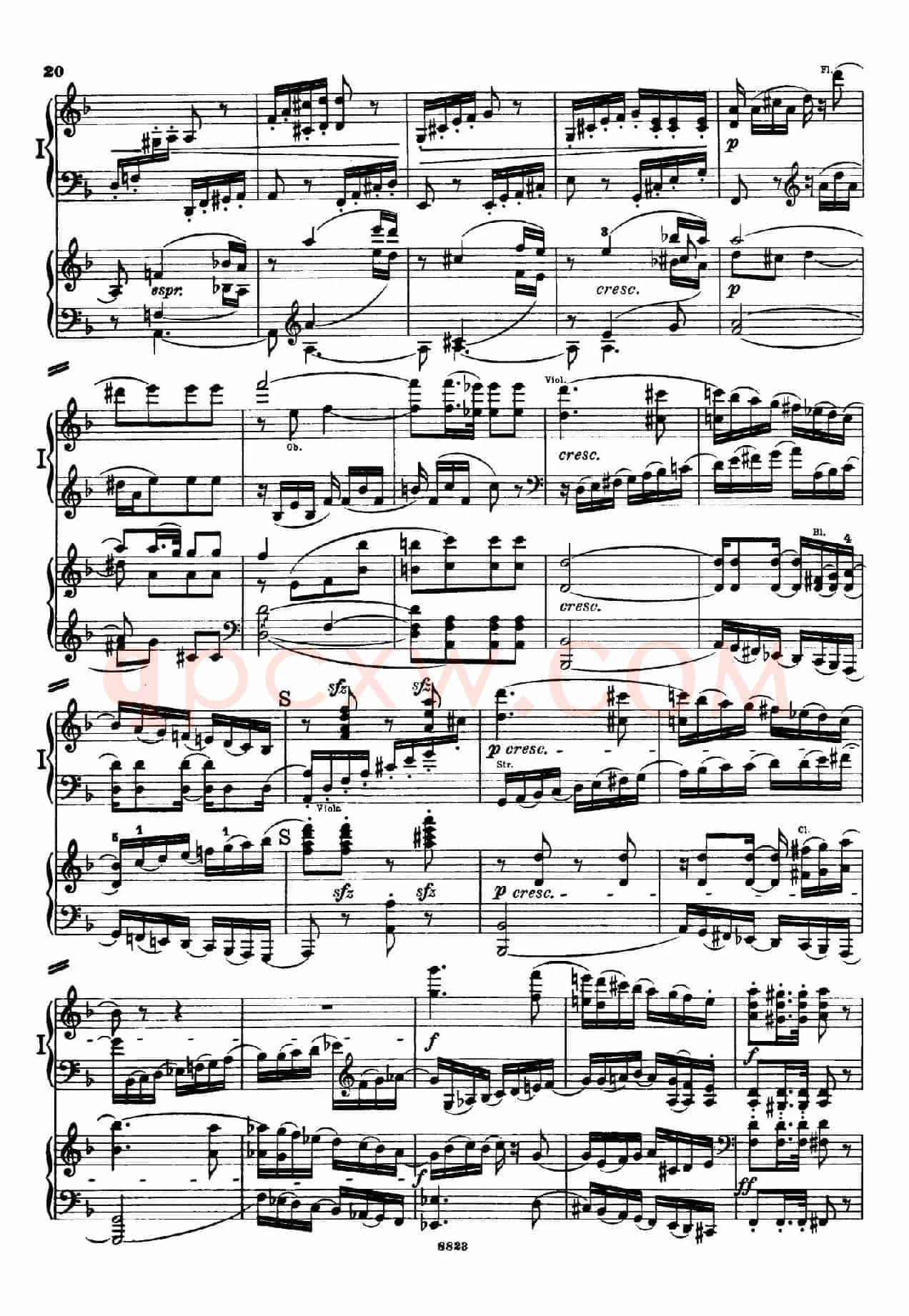 d小调第九交响曲 Op.125(双钢琴P13——22)