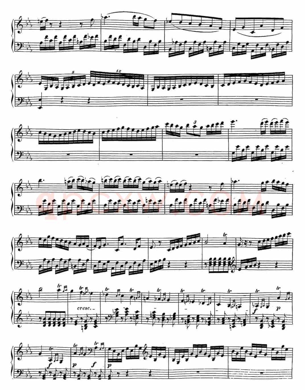 贝多芬钢琴奏鸣曲18 狩猎 降E大调 Op.31 No.3 E-flat major