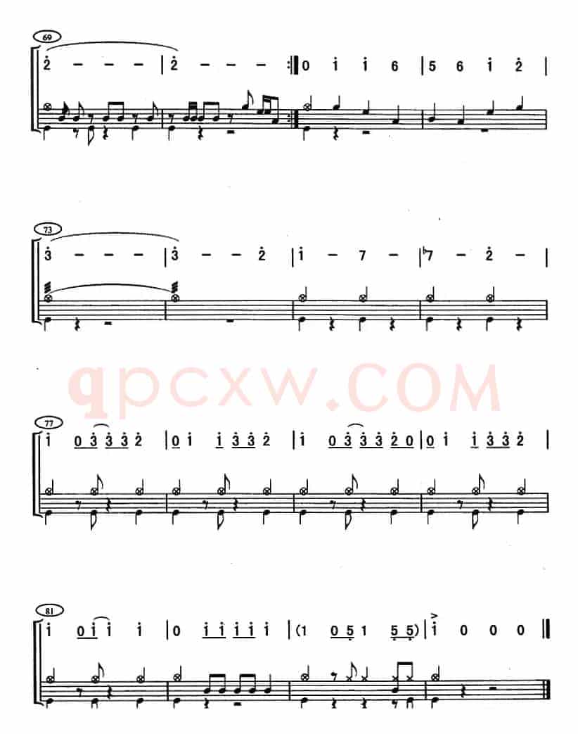 夺宝奇兵（架子鼓、主旋律+鼓谱）