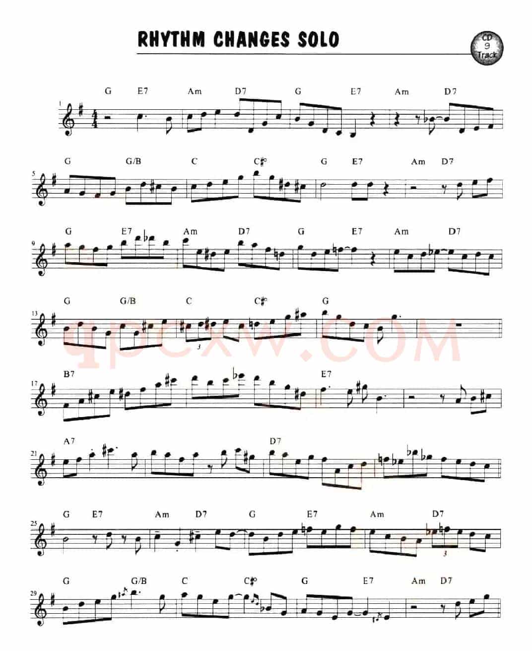 RHYTHM CHANGES SOLO