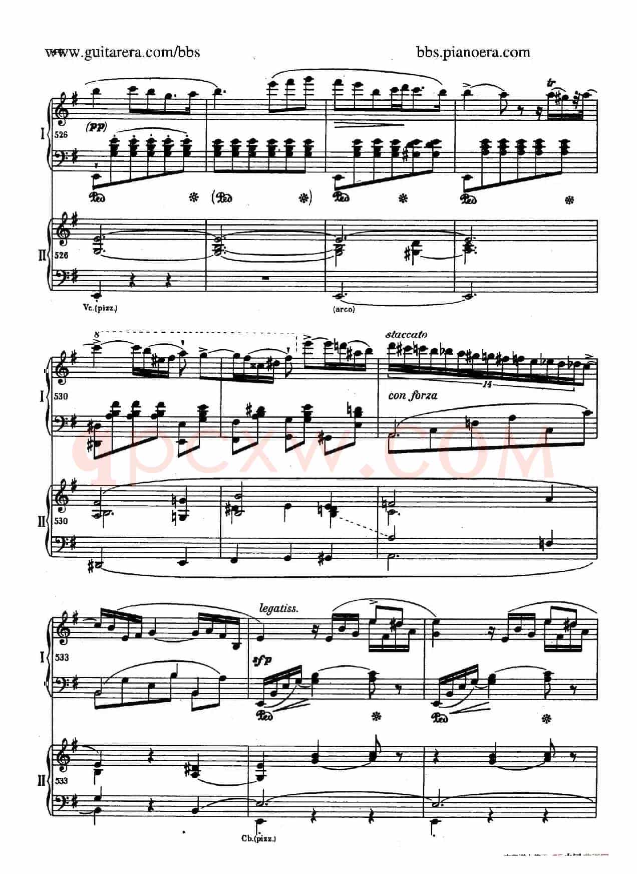 e小调第一钢琴协奏曲 Op.11(双钢琴版·第一乐章)