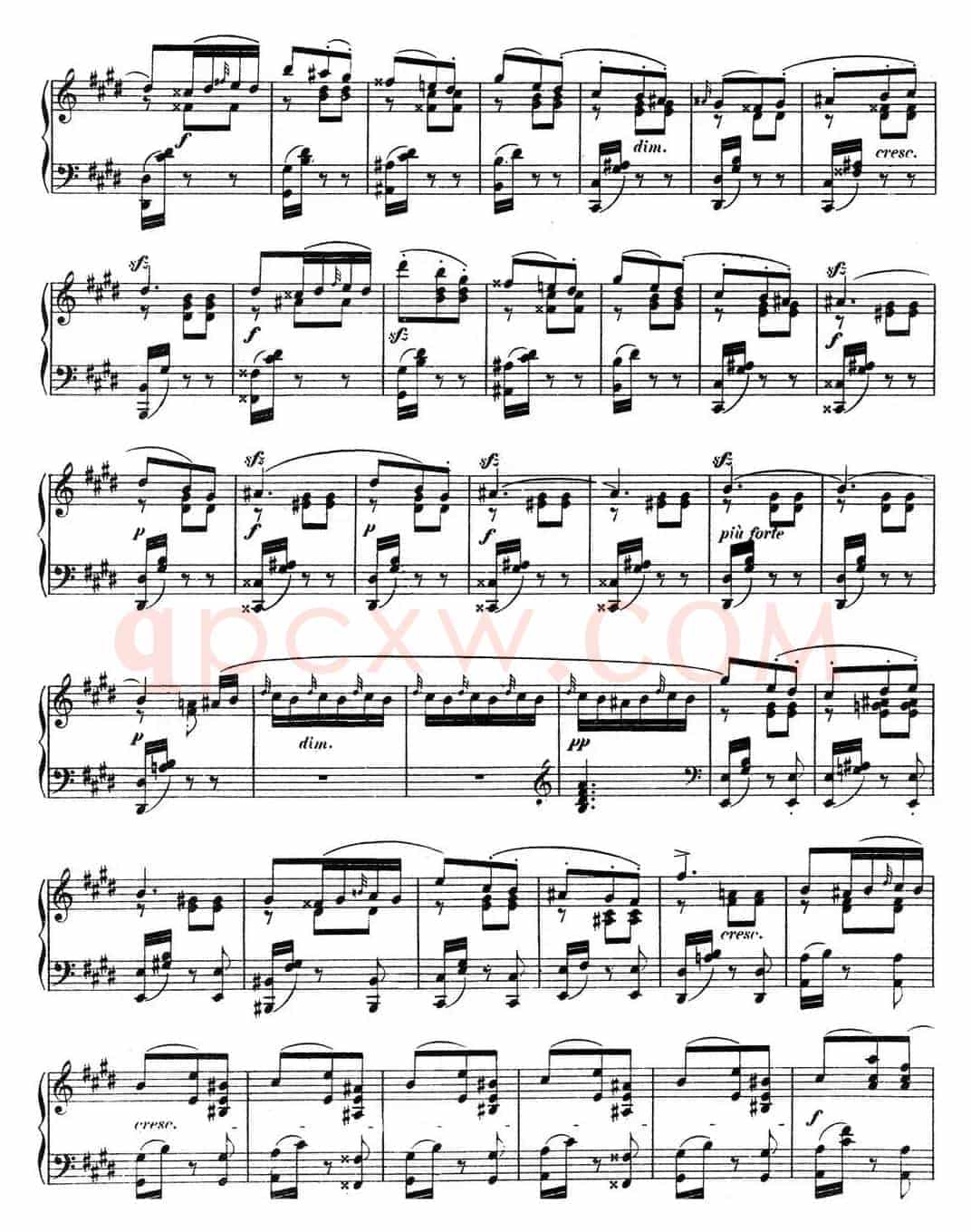 门德尔松无词歌Op.67（NO.6）