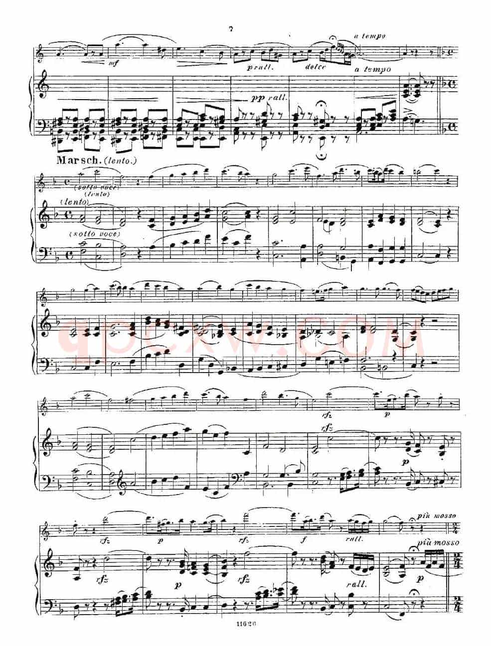 Opern-Transcriptionen.Op.45-8（长笛+钢琴伴奏）