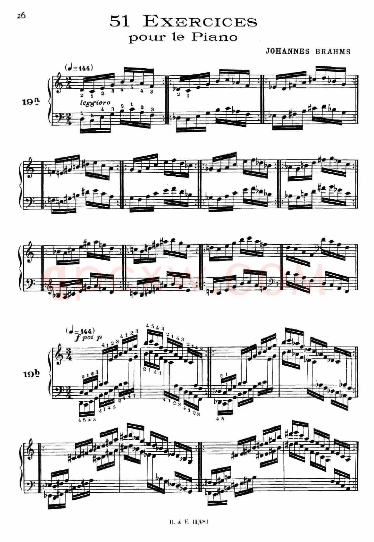 51 Exercises, WoO 6（51首钢琴练习 19—25）