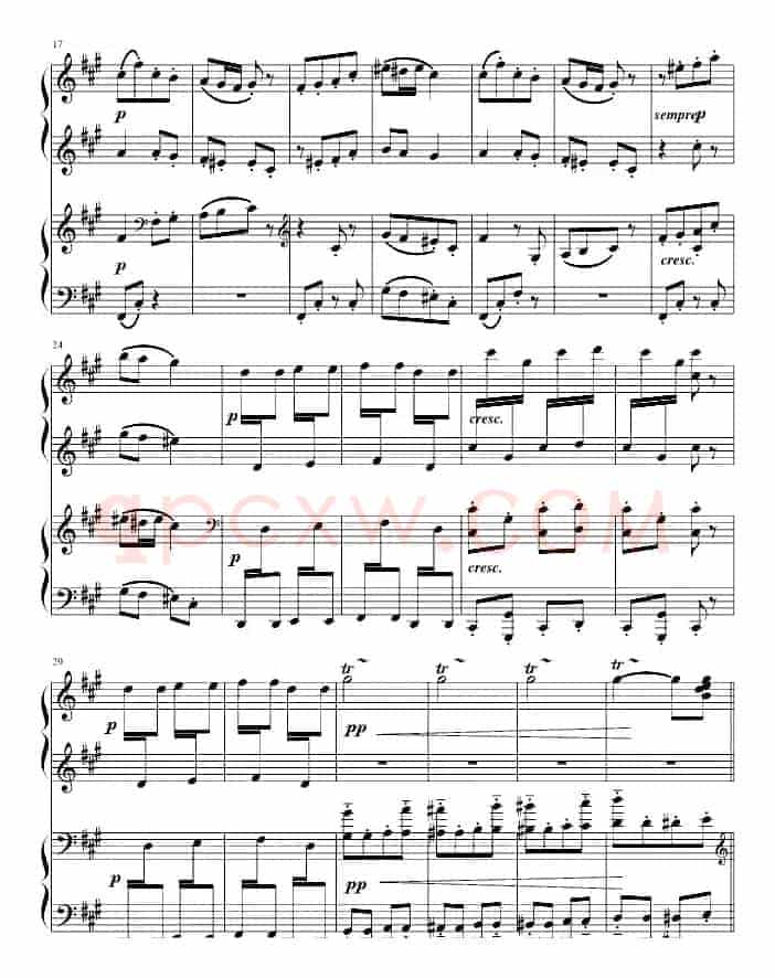 Soldiers'Chorus（卡门序曲）（四手联弹）