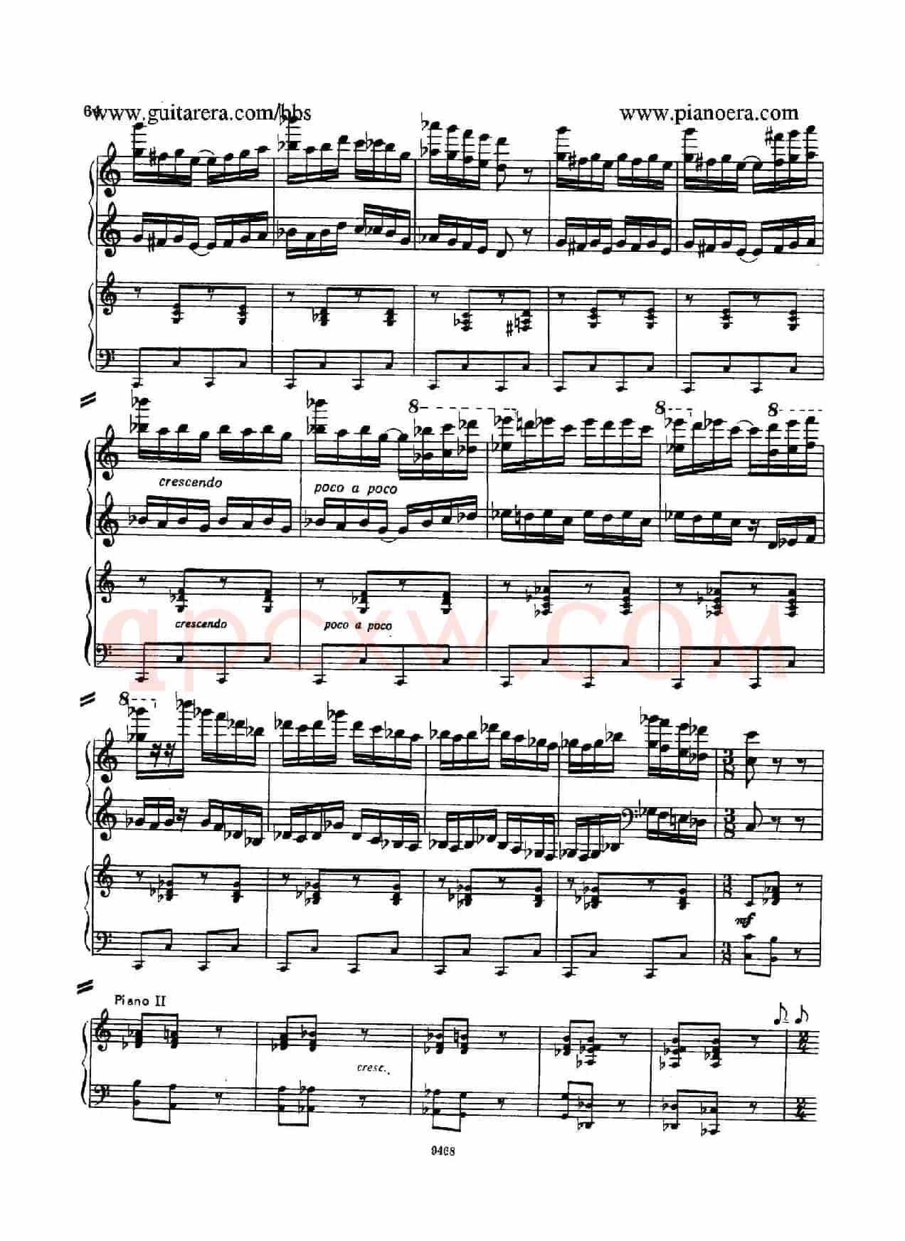 Piano Concerto in D-flat Major Op.37(降D大调钢琴协奏曲·Ⅲ·双钢琴)