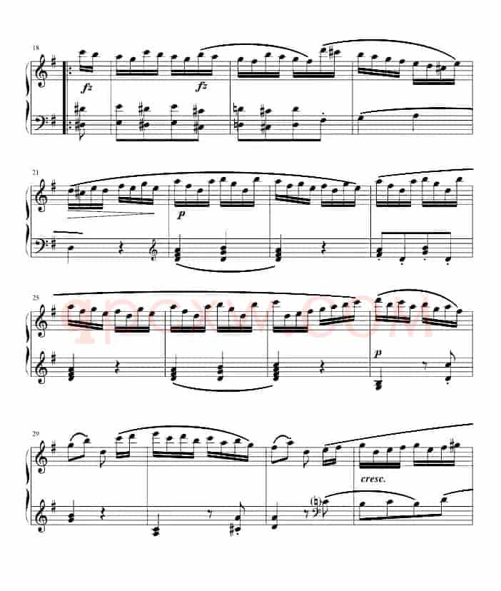 吉普赛回旋曲（全国钢琴演奏（业余）考级第六级曲目）