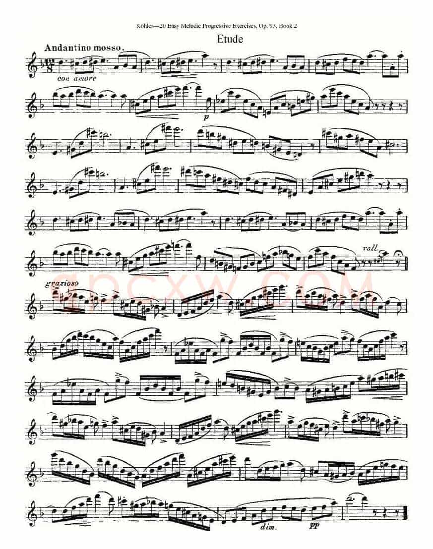 柯勒练习曲作品93号（二）