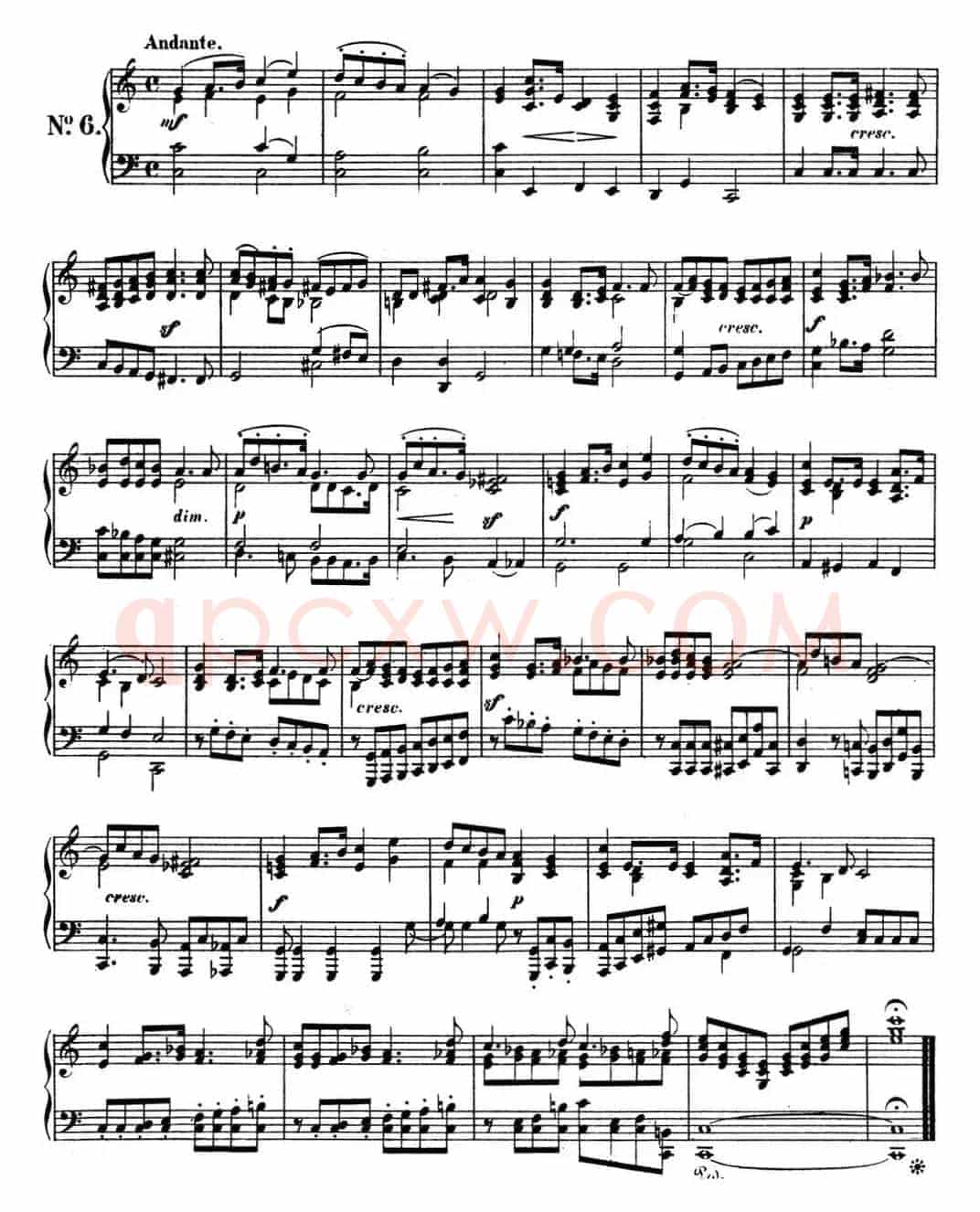 门德尔松无词歌Op.102（NO.6）