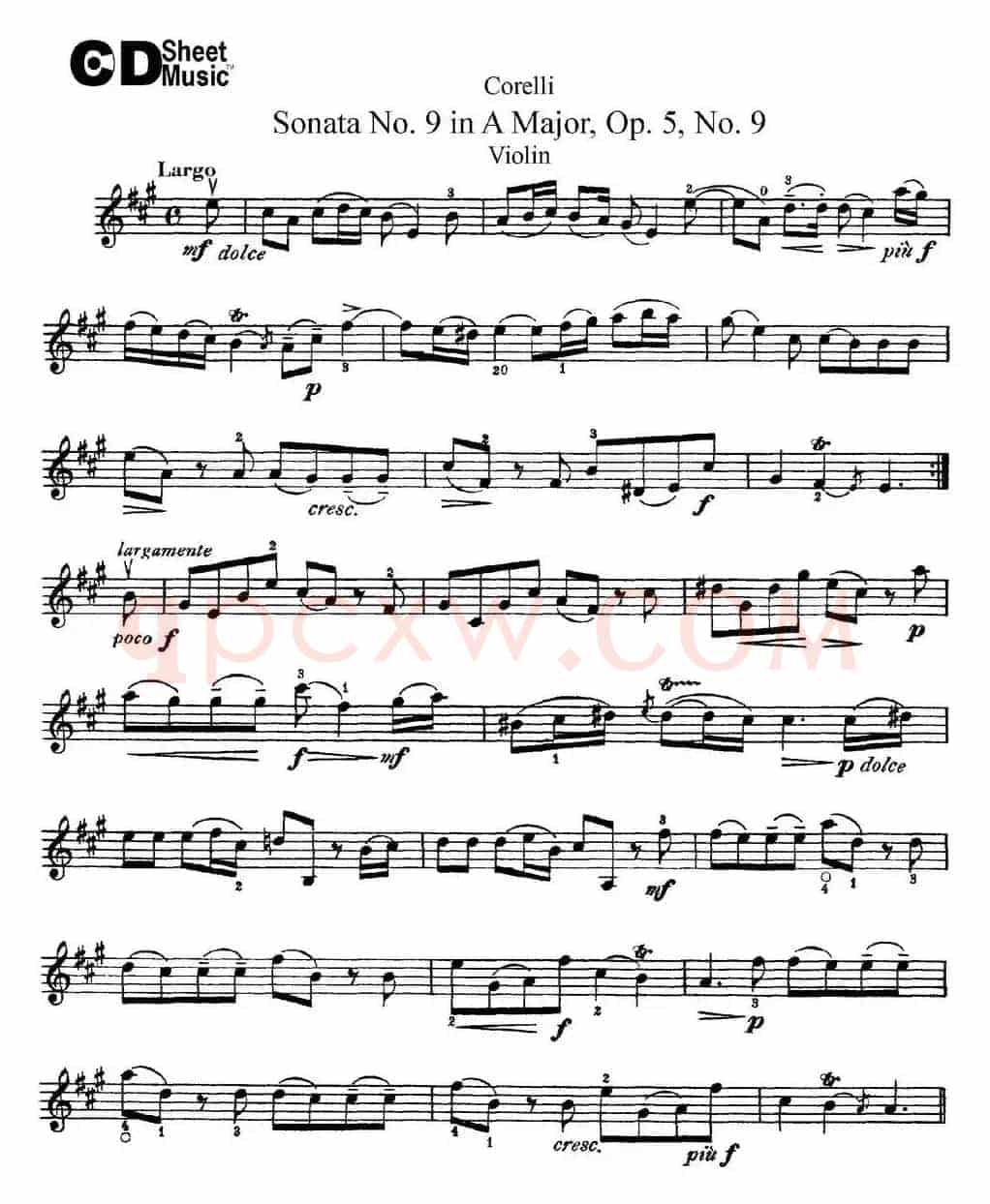 Sonata No.9 in A Major Op.5 No.9