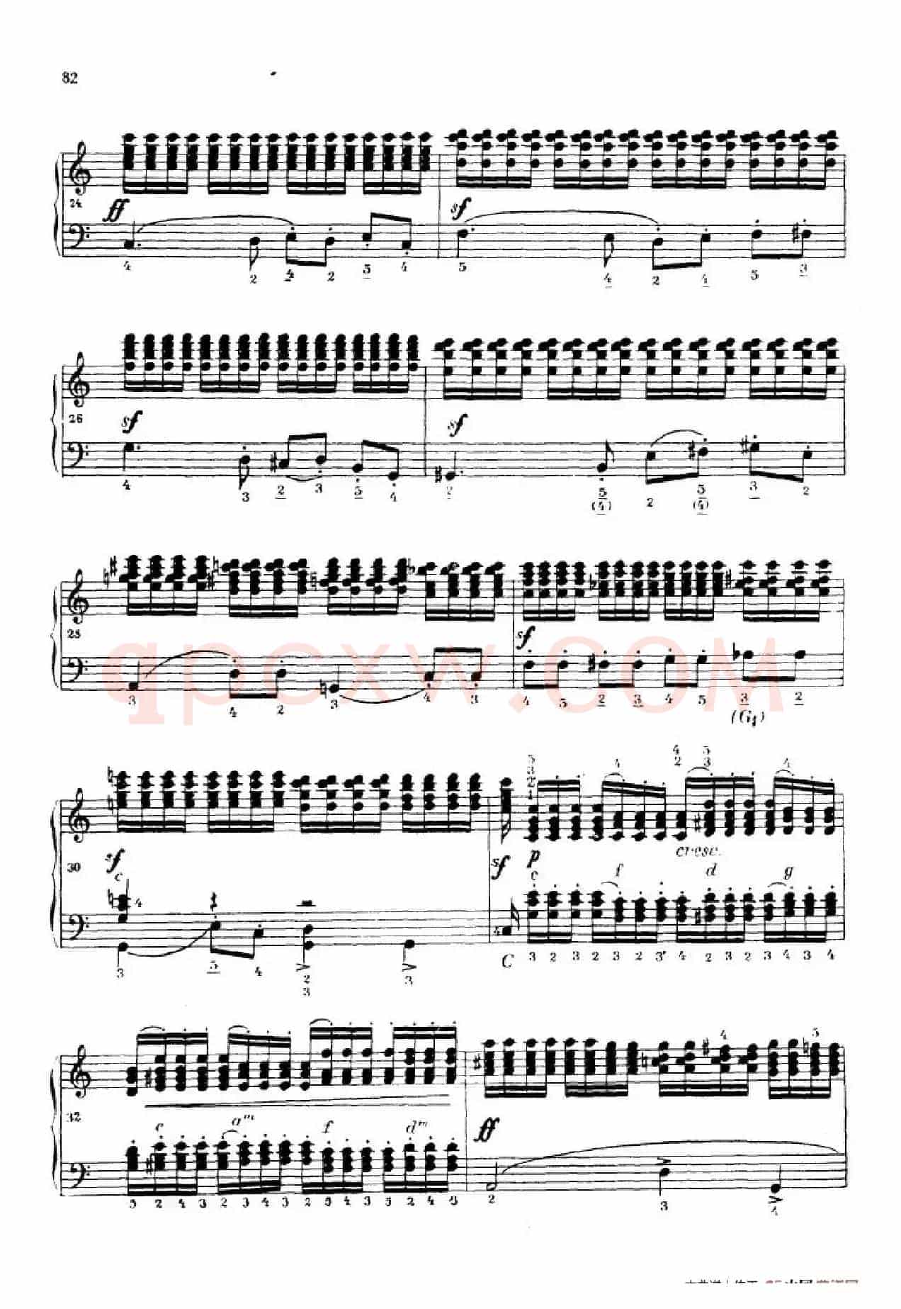 《车尔尼手风琴练习曲集》第Ⅳ册（第16——17首）