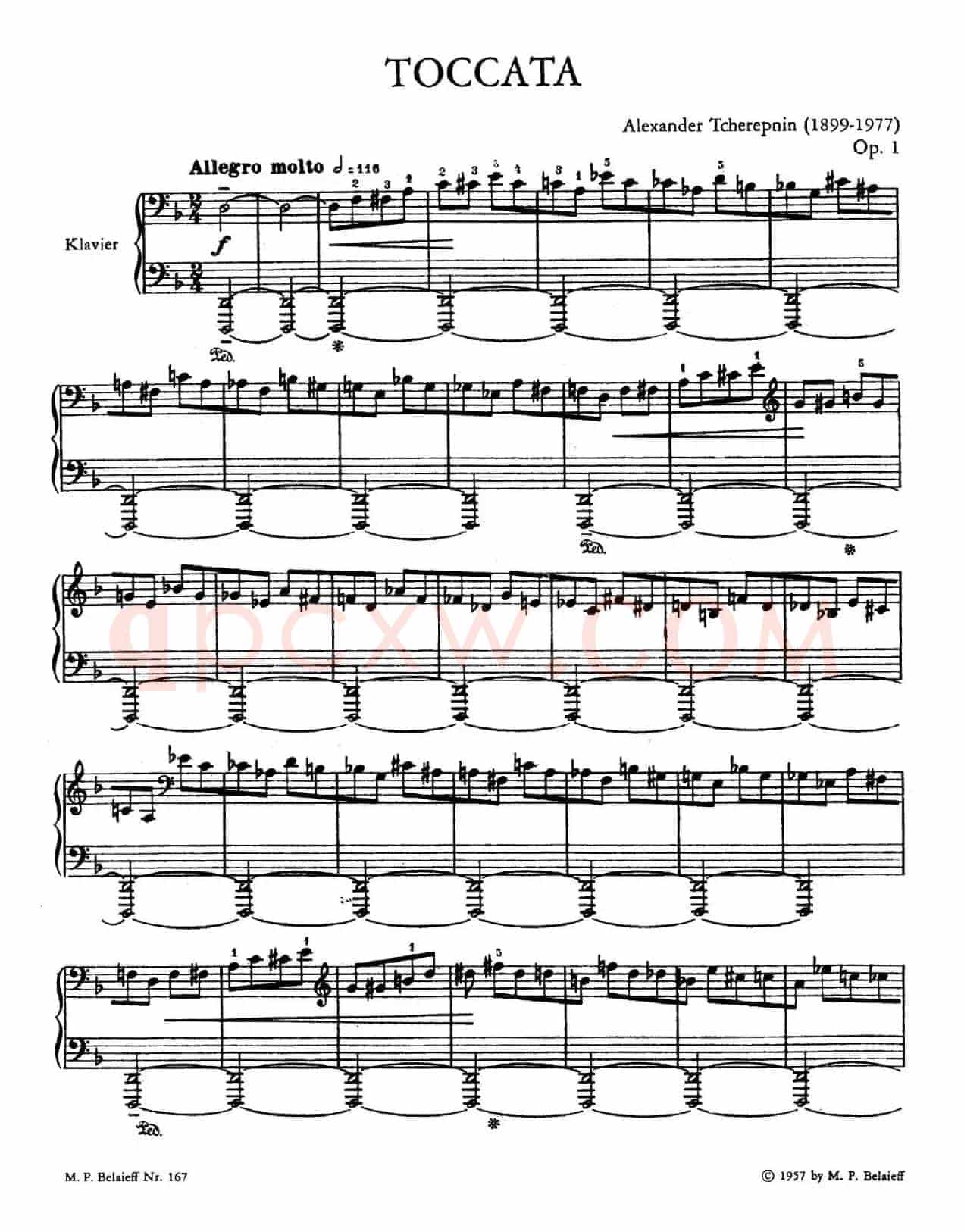 Toccata No.1 Op.1（第一托卡塔）