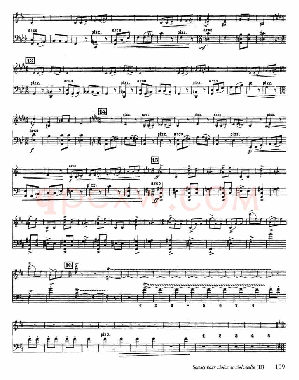 Sonate（小提琴+大提琴）
