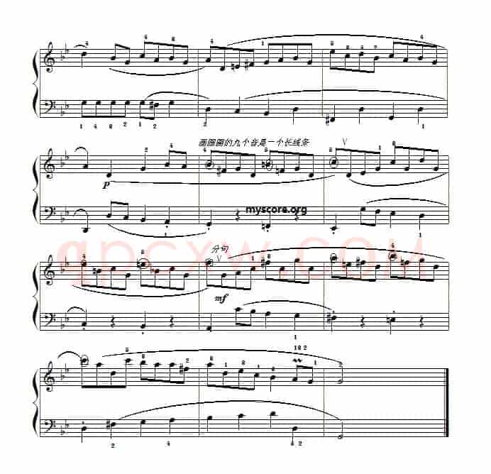 巴赫初级钢琴曲之二十:加伏特舞曲