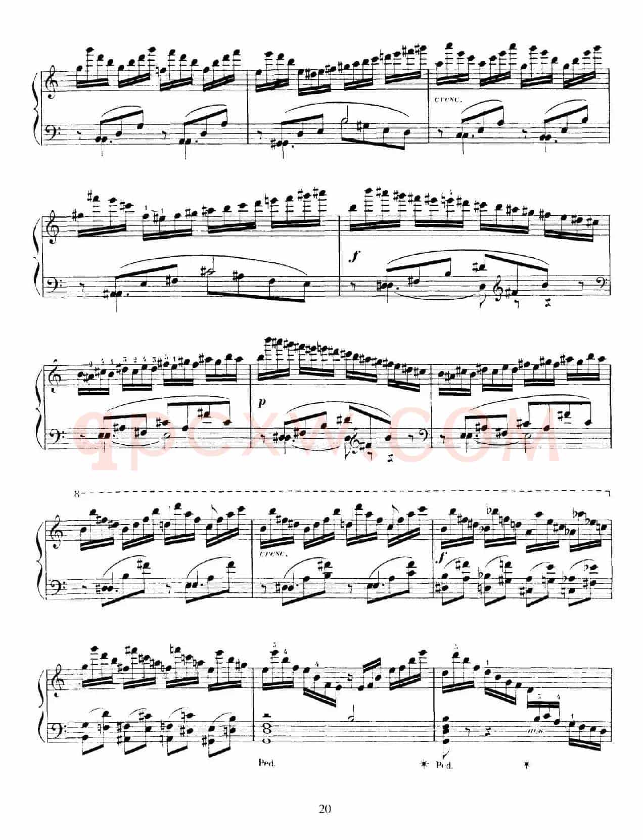 15 Etudes de Vortuosite Op.72(15首辉煌练习曲·5)