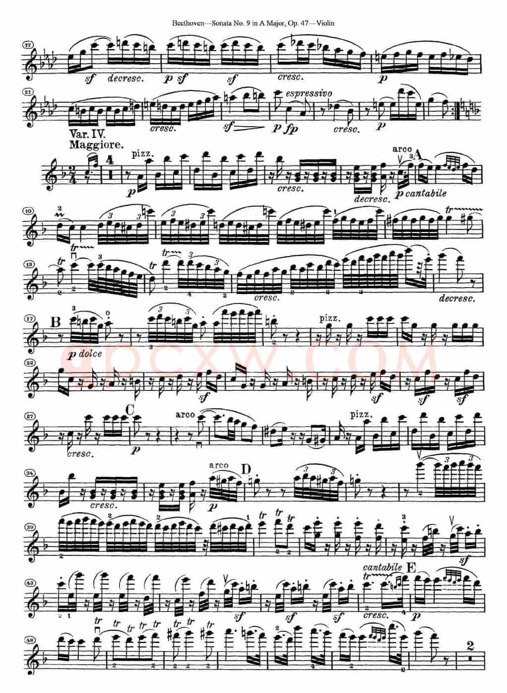 Violin Sonata No.9 in A Major Op.47