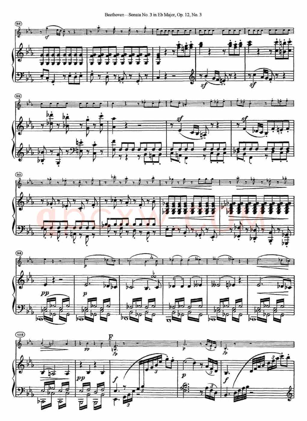 Violin Sonata No.3 in Eb Major Op.12 No.3（小提琴+钢琴伴奏）