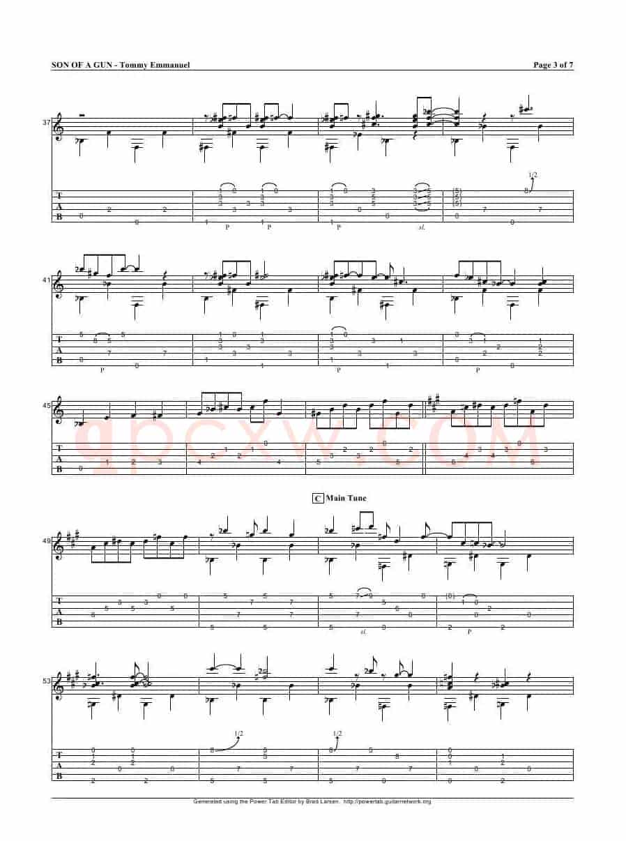 tommy emmanuel：son of a gun（指弹吉它）