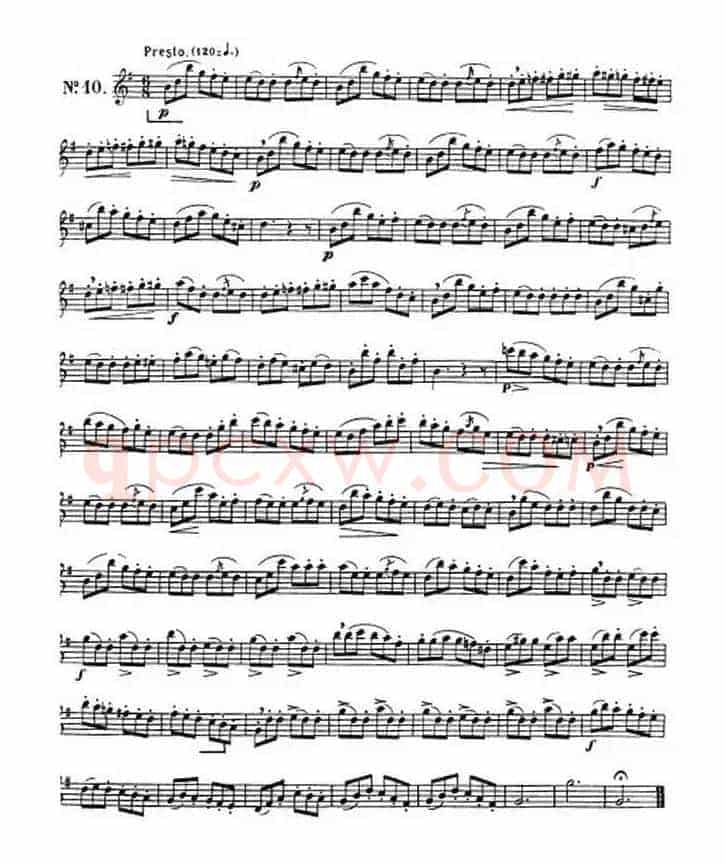 克劳斯古典萨克斯练习曲1-10