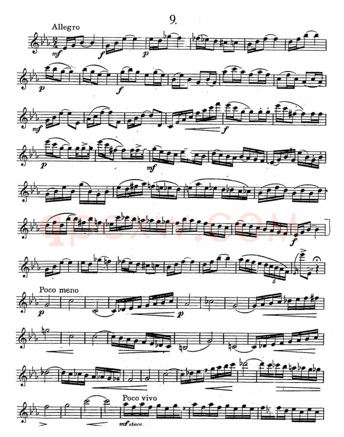 奇特克-萨克斯练习曲之九（ETUDY PRO SAXOPHON - FR ZITRK.op.3）