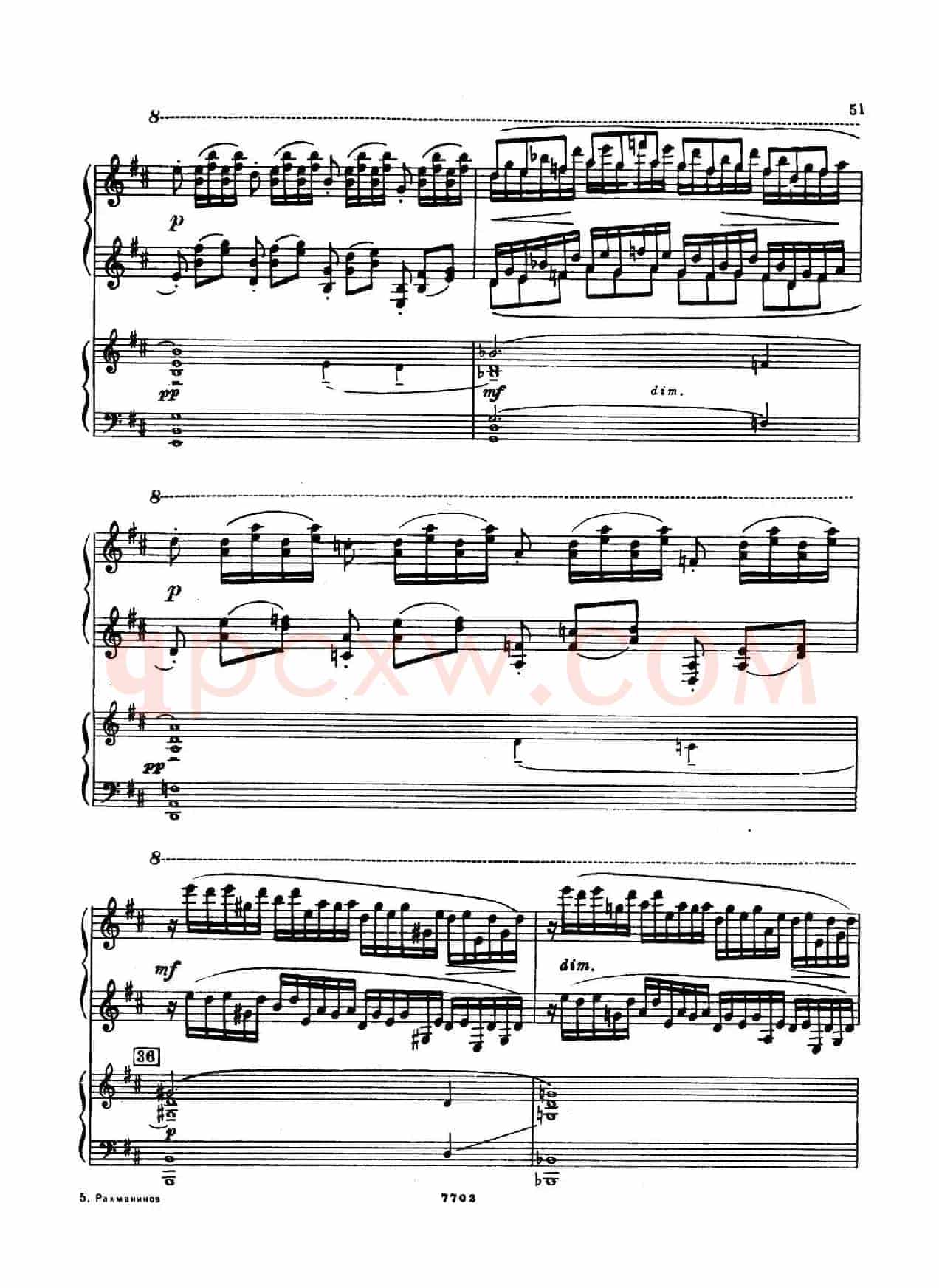 升f小调第一钢琴协奏曲 Op.1(双钢琴版)