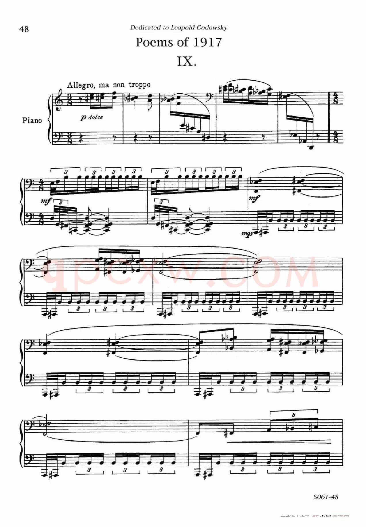 Poems of 1917 Op.41（1917之诗  9. 军中祷告）