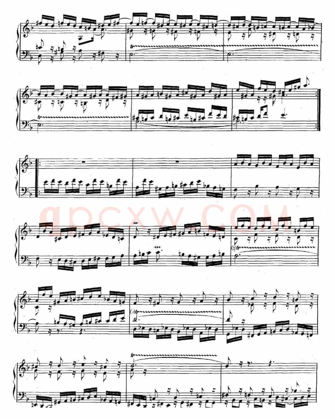 英国组曲No.6 巴赫 d小调 6th Suite BWV 811