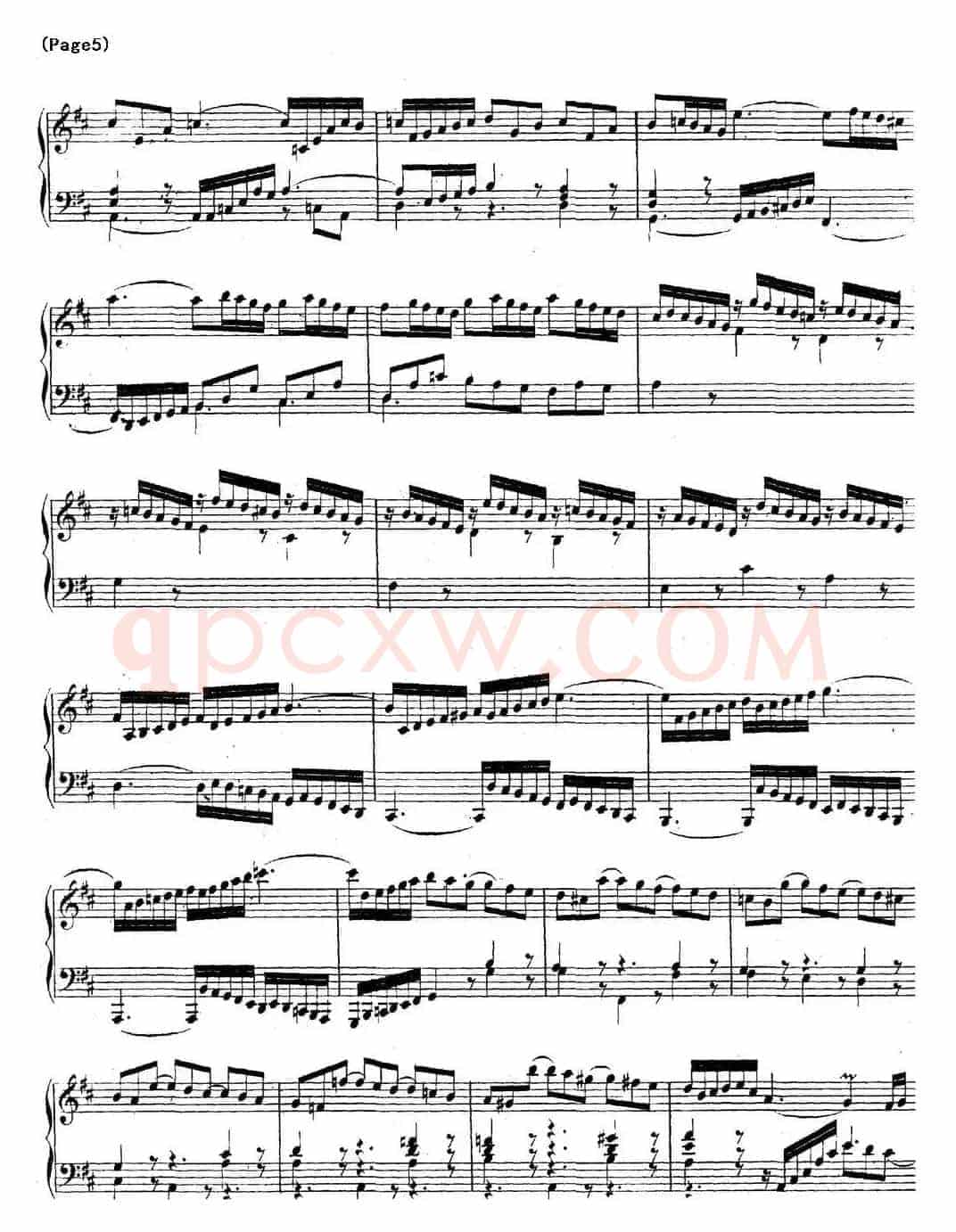 帕蒂塔6首德国组曲（No.4 D大调 巴赫 Partita D Major BWV 828）