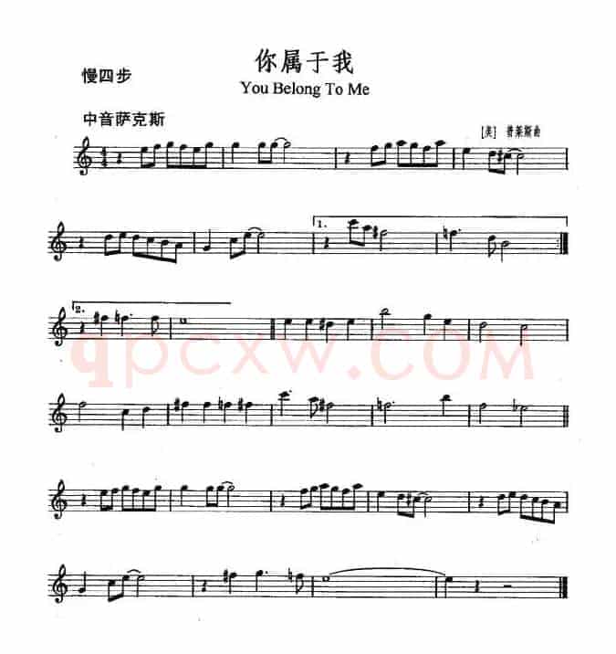 你属于我（You Belong to Me）