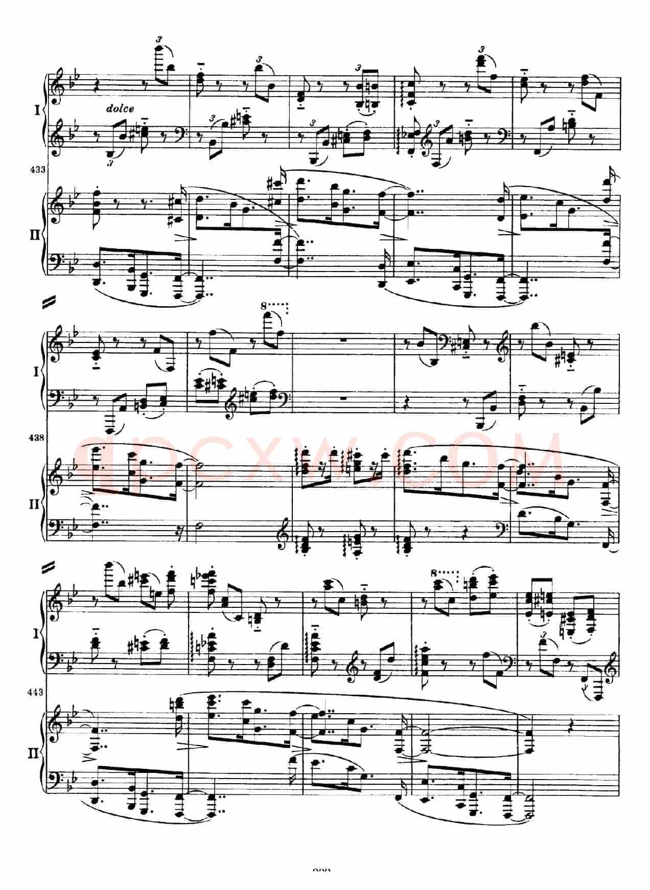 降B大调第二钢琴协奏曲（P91——104）