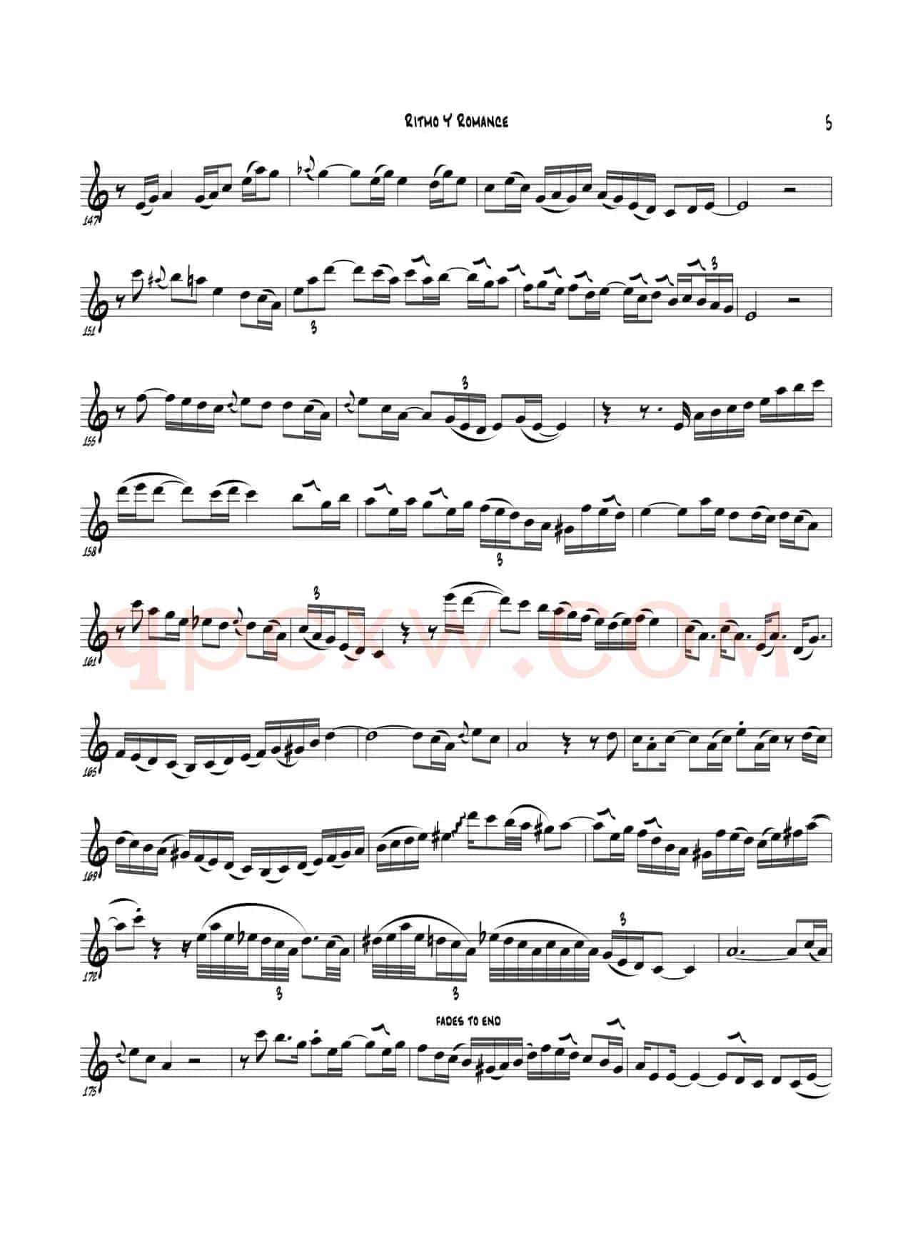 Ritmo Y Romanc（Bb Part）