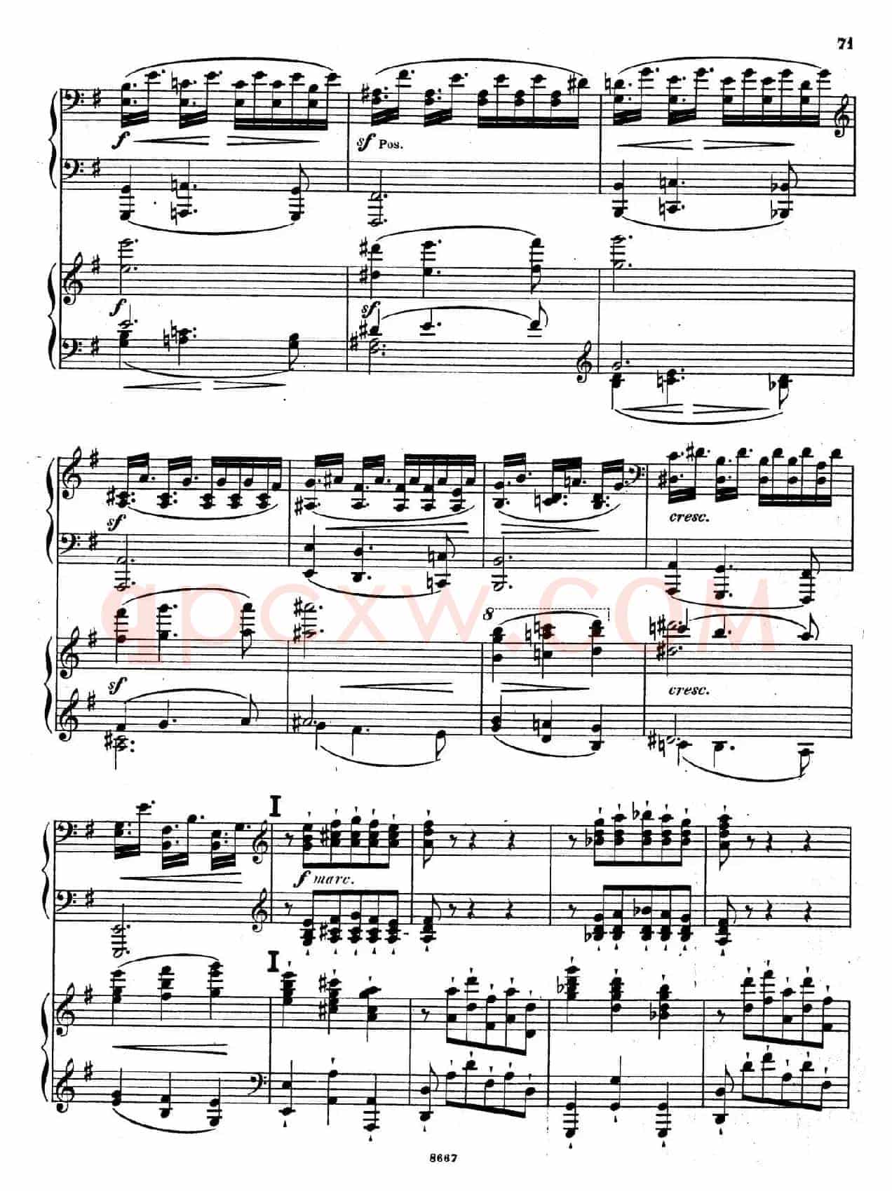 Symphony No.4 in e Minor Op.98(e小调第四交响曲·双钢琴)