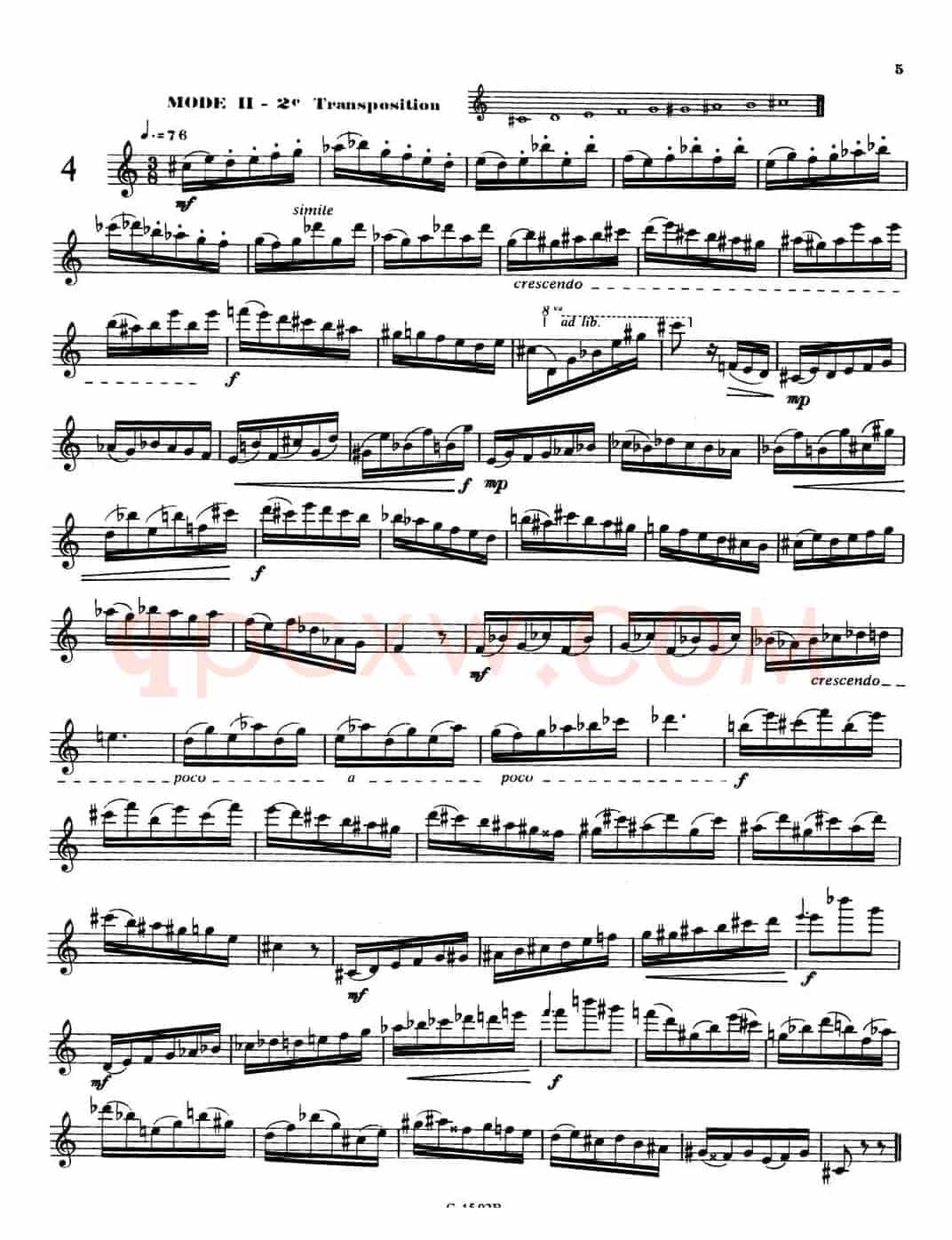 拉库尔萨克斯管练习曲28首（1—5）