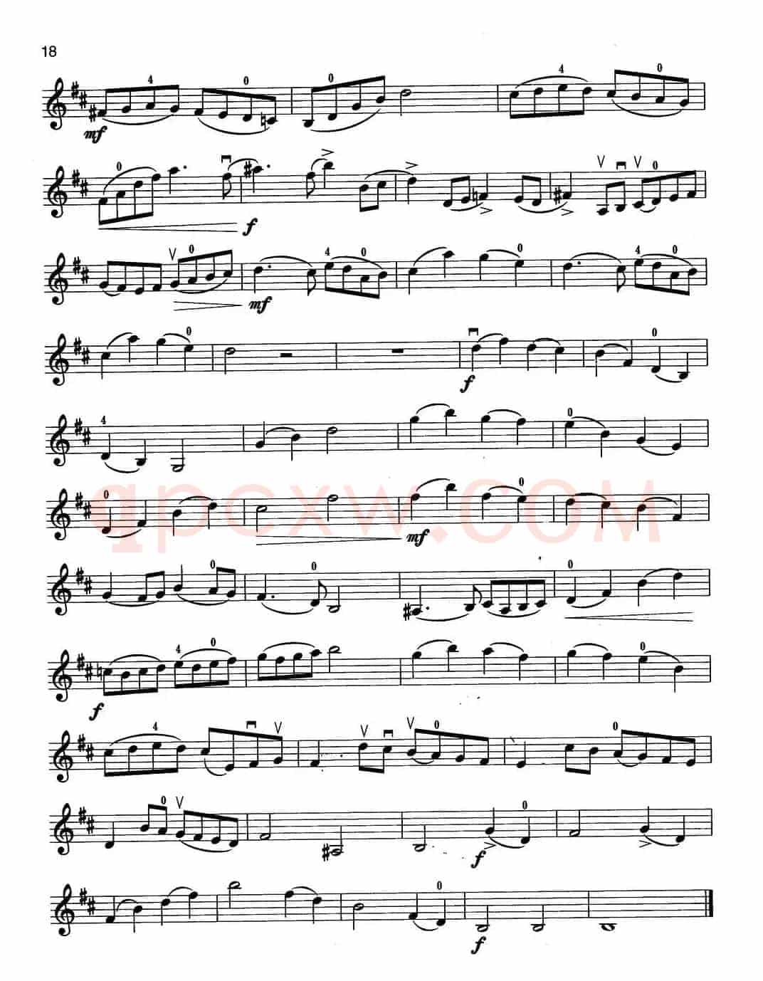 小提琴考级第二级：外国乐曲（4首）