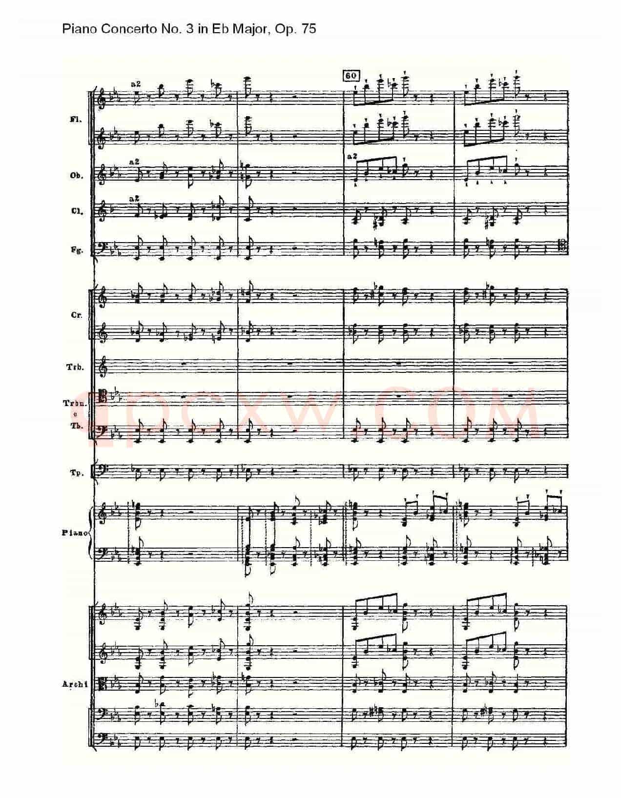 Piano Concerto No.3 in Eb Major,Op.75(Eb大调第三钢琴协奏曲)