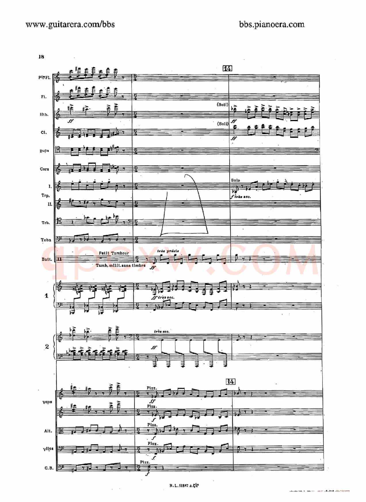Concerto for 2 Pianos in d Minor(d小调双钢琴协奏曲·总谱)