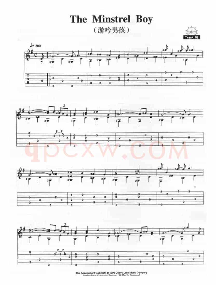 The Minstrel Boy（游吟男孩）